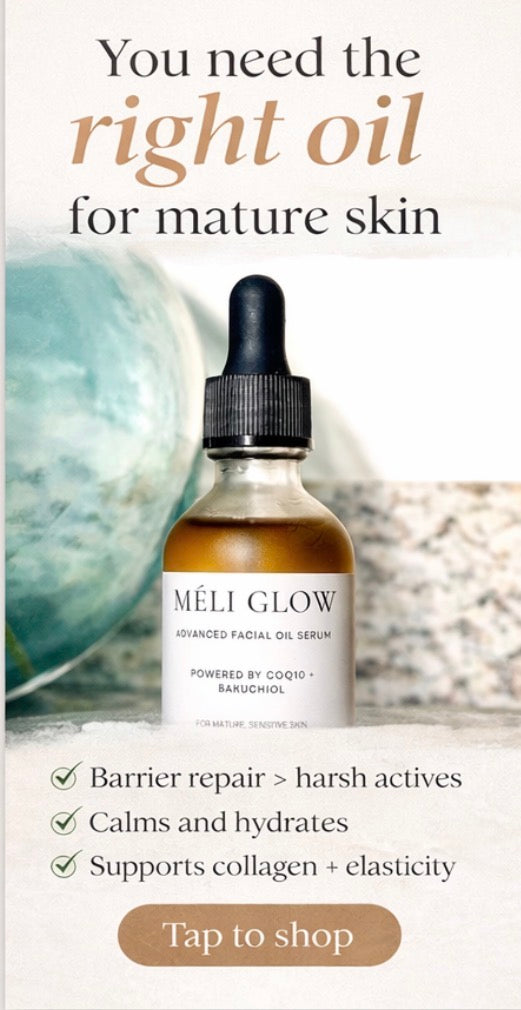 🌿 Méli Glow Anti-aging Face Serum for Radiance, Resilience & Results