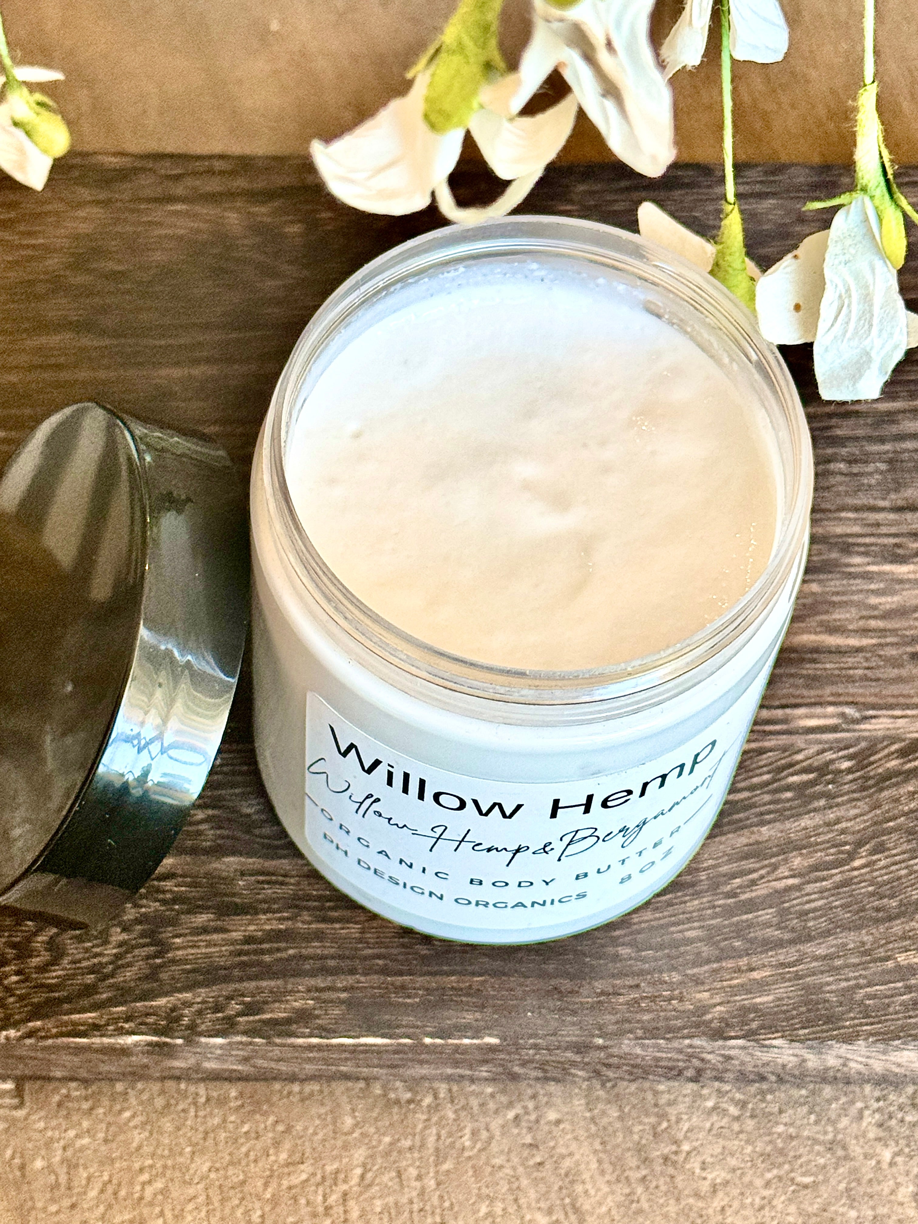 Willow Hemp Body Butter notes of Willow, Bergamont & Hemp