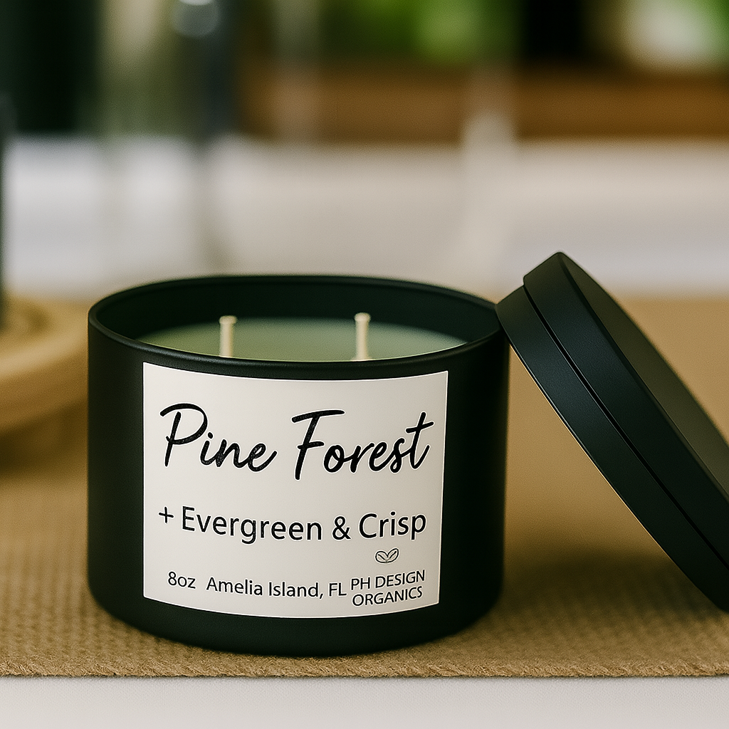 Organic Soy Candle – Hand-Poured Clean Burn (Multiple Scents Available)