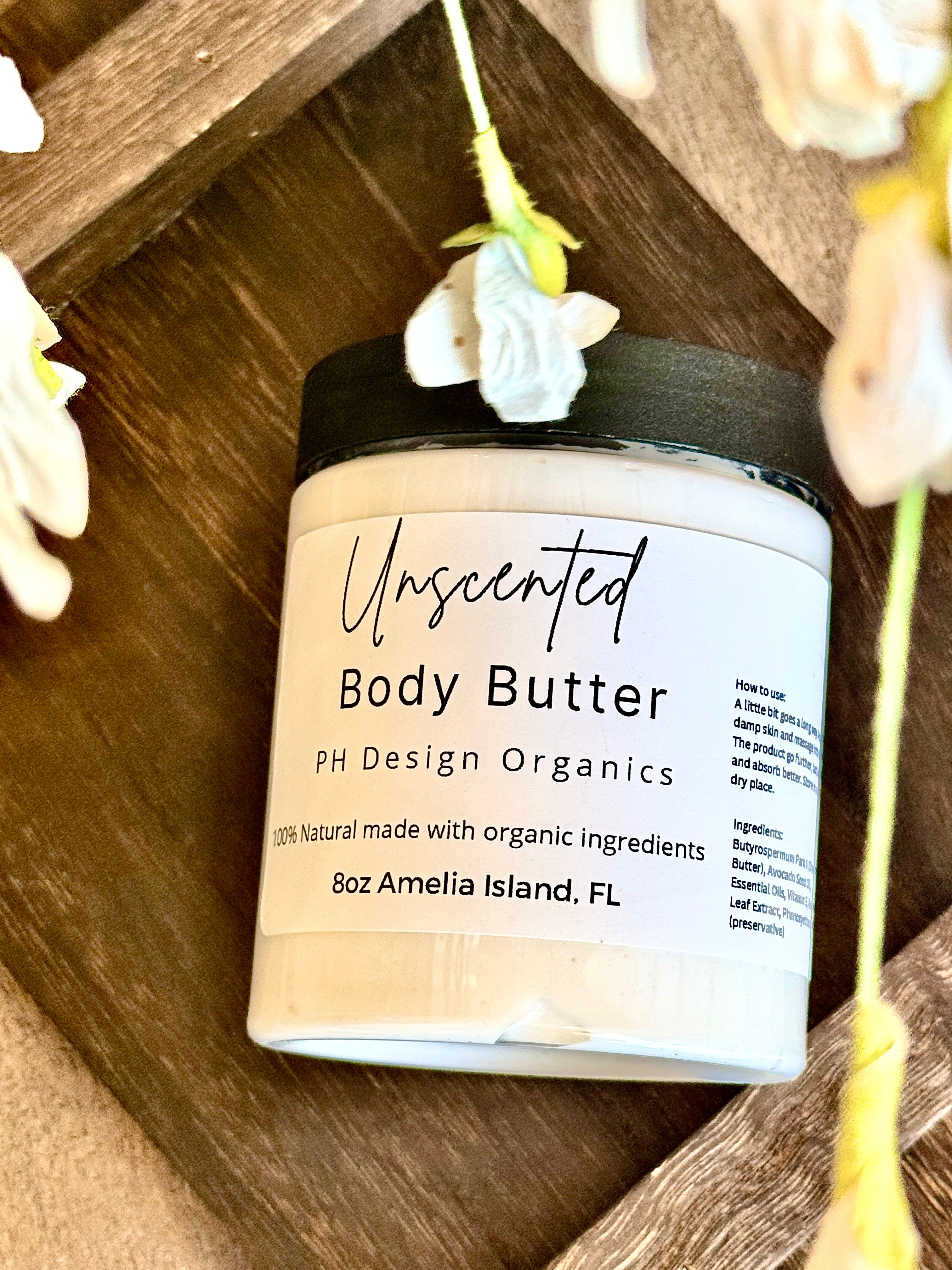 Unscented Body Butter w/ Vitamin E & Aloe Vera - Extra Dry Skin Therapy