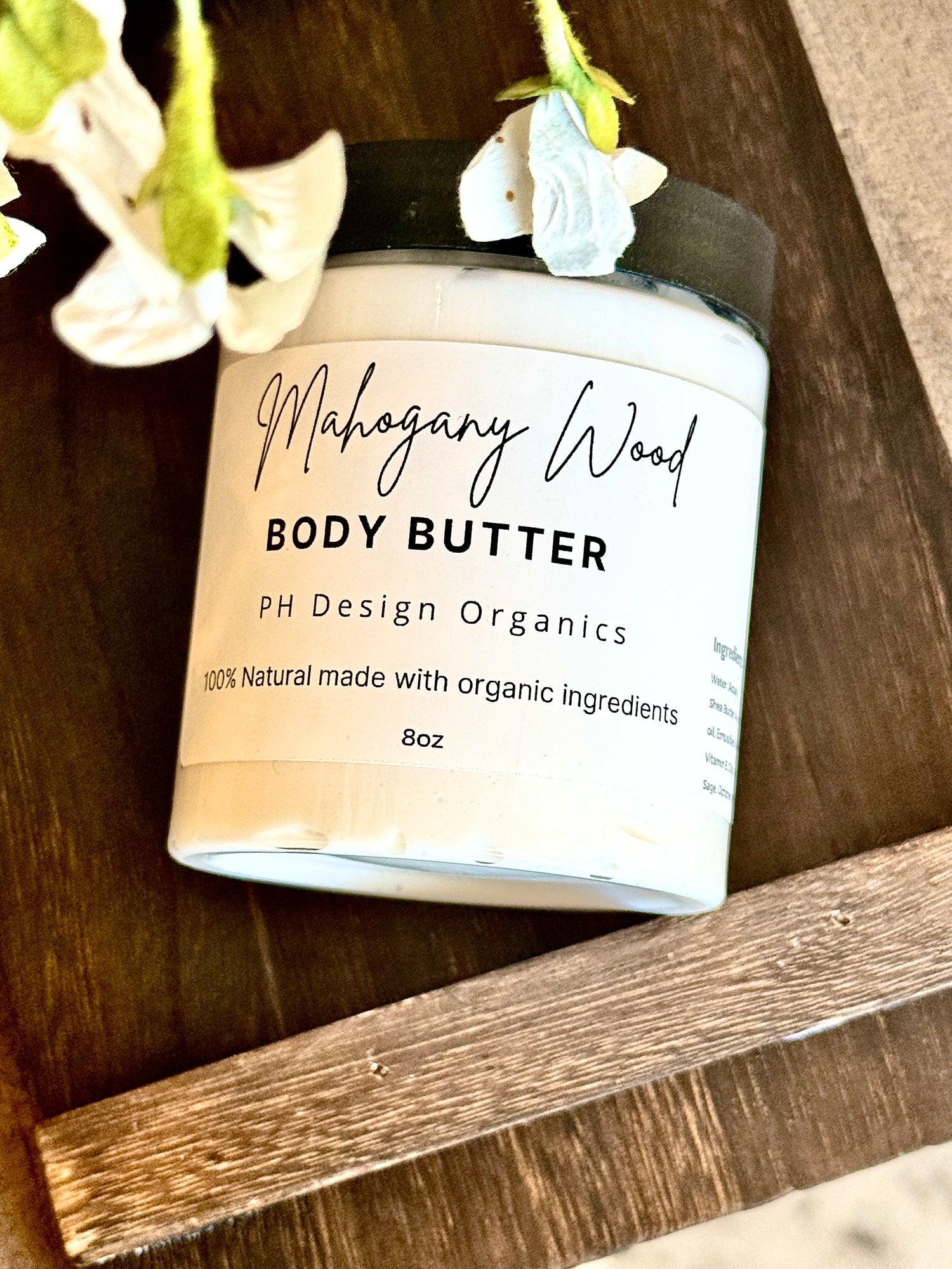 Mahogany Wood Body Butter w/ Vitamin E & Aloe Vera
