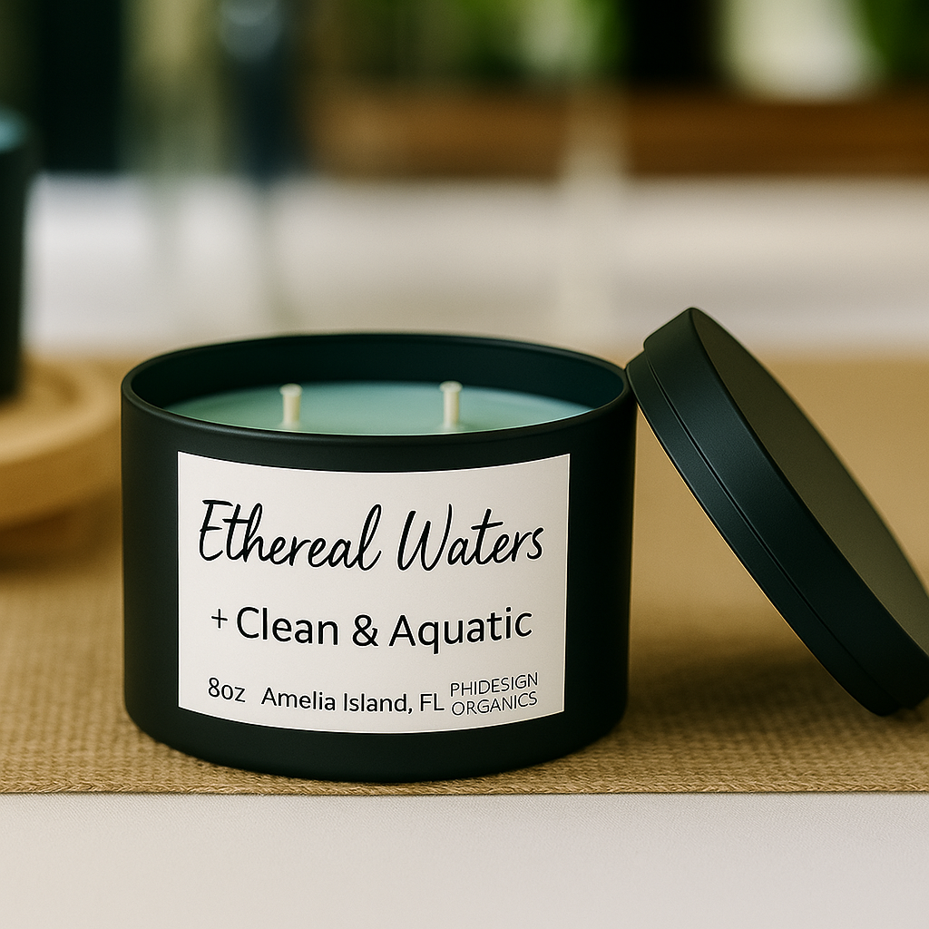 Organic Soy Candle – Hand-Poured Clean Burn (Multiple Scents Available)