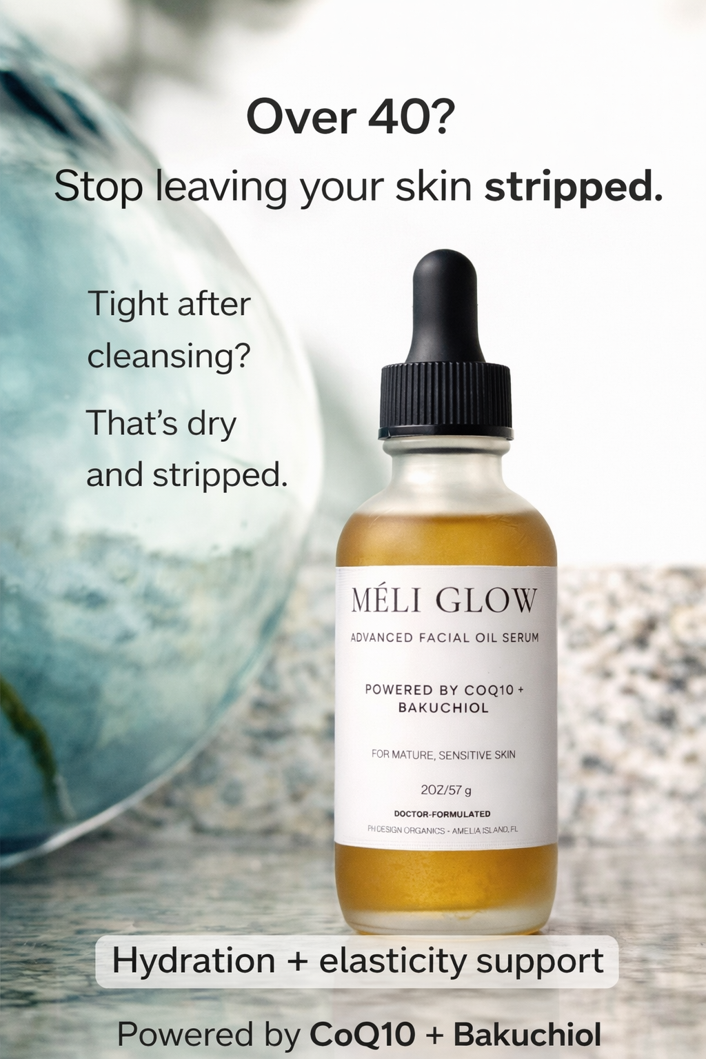 🌿 Méli Glow Anti-aging Face Serum for Radiance, Resilience & Results