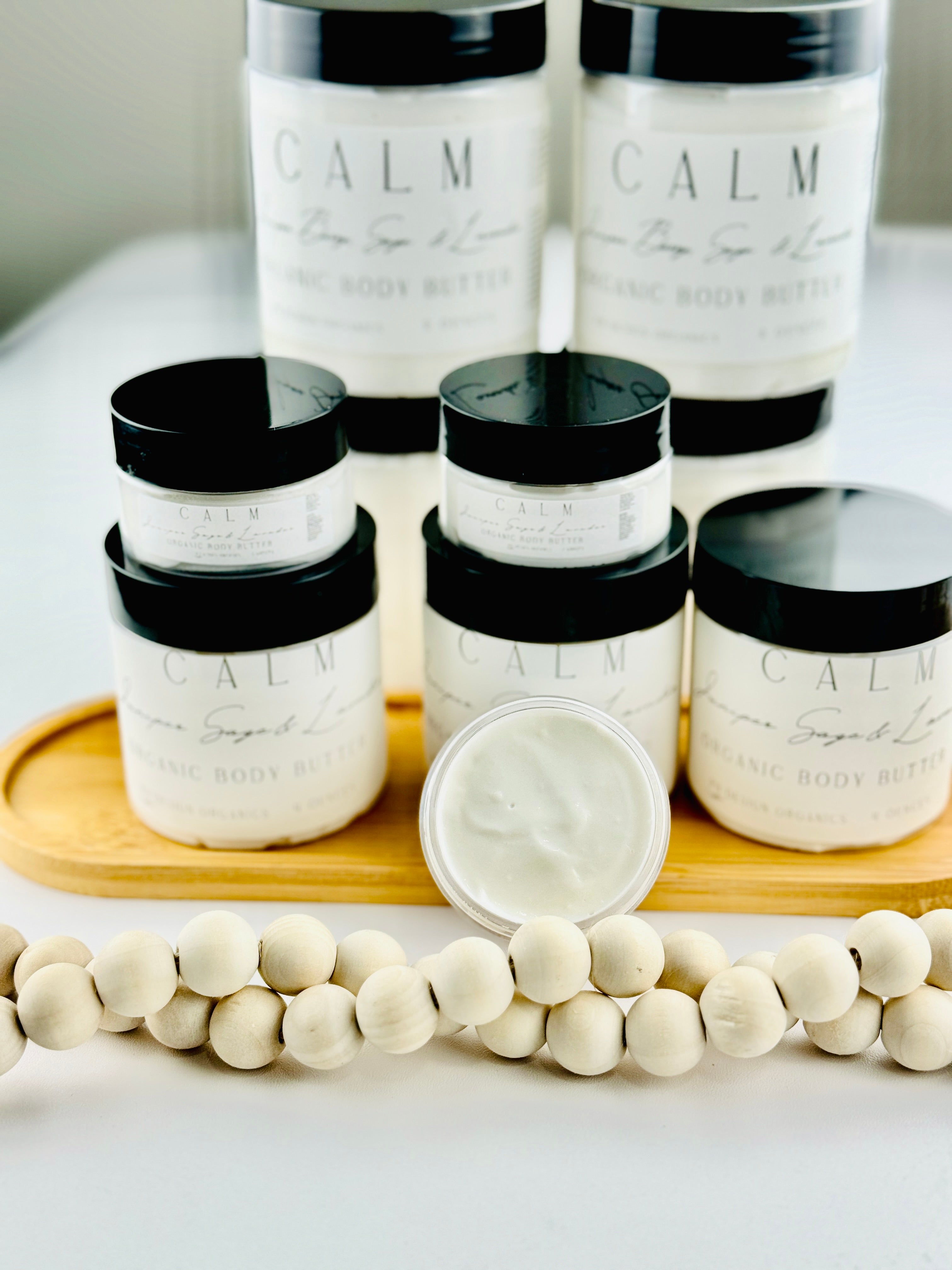 Calm Body Butter w/ Vitamin E & Aloe Vera notes of Juniper Berry, Clary Sage & Lavender PH Design Organics