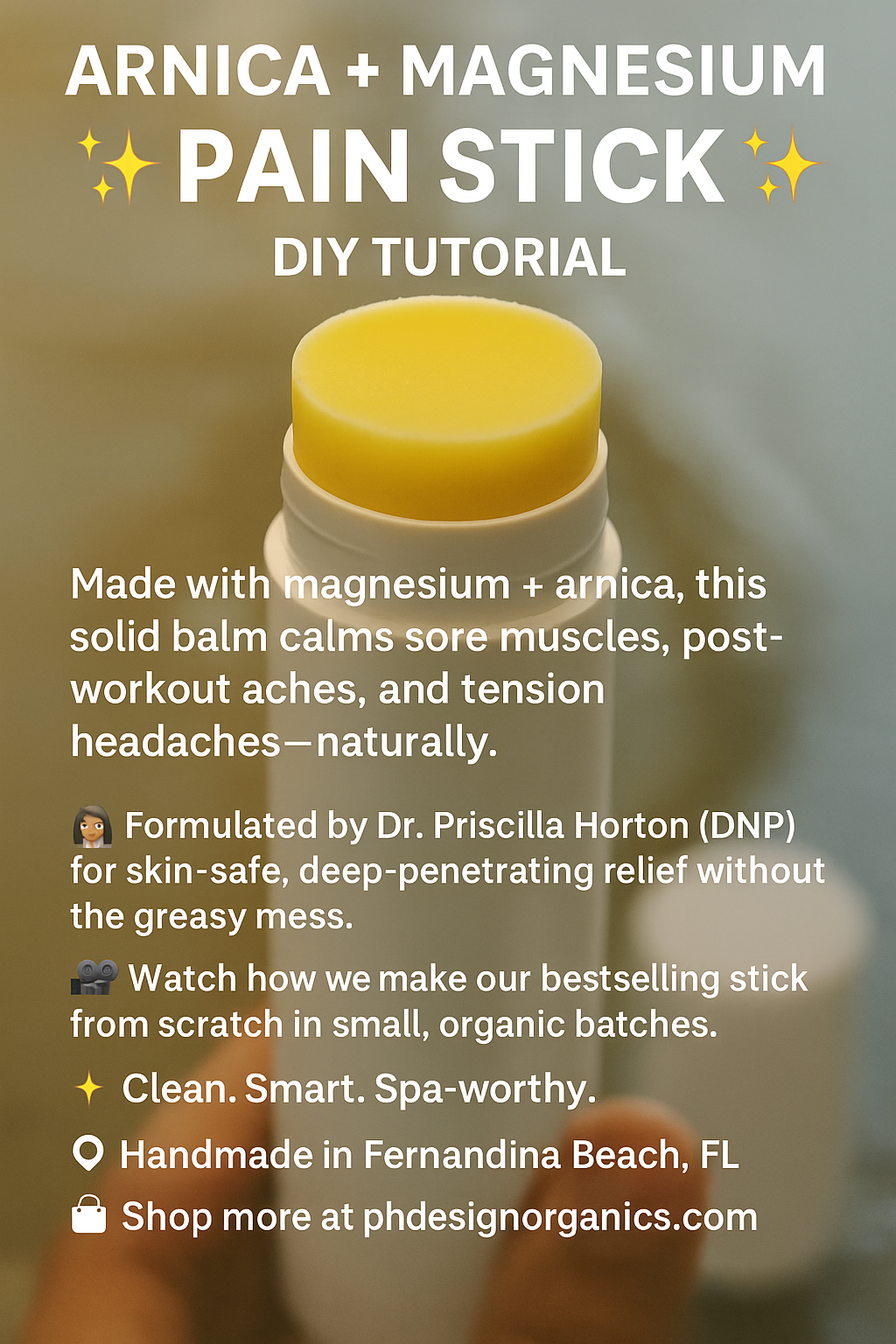 Arnica + Magnesium Soothe + Mend Recovery Muscle Balm Stick