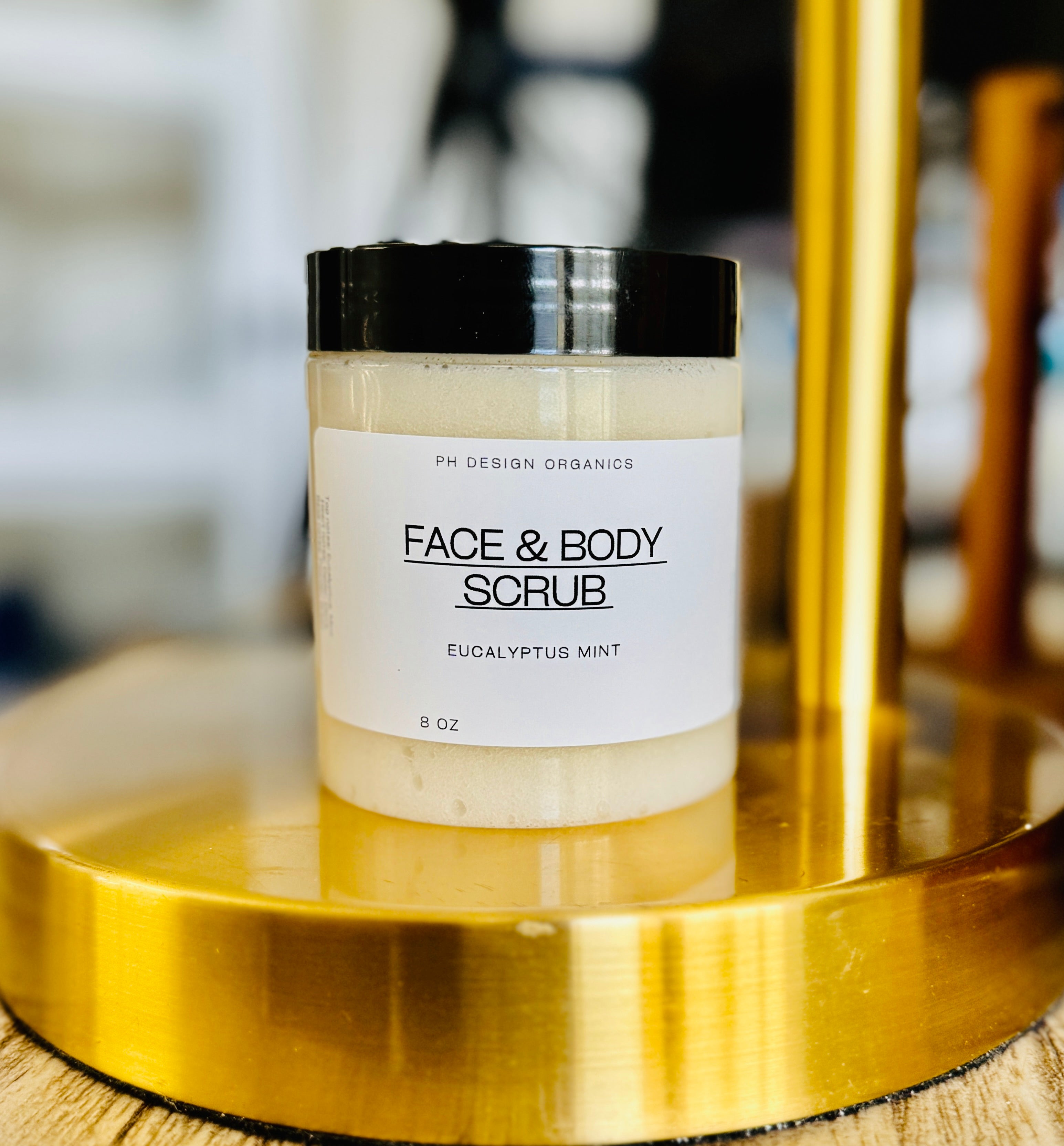 Emulsified Face and Body Sugar Scrub Eucalyptus & Mint PH Design Organics