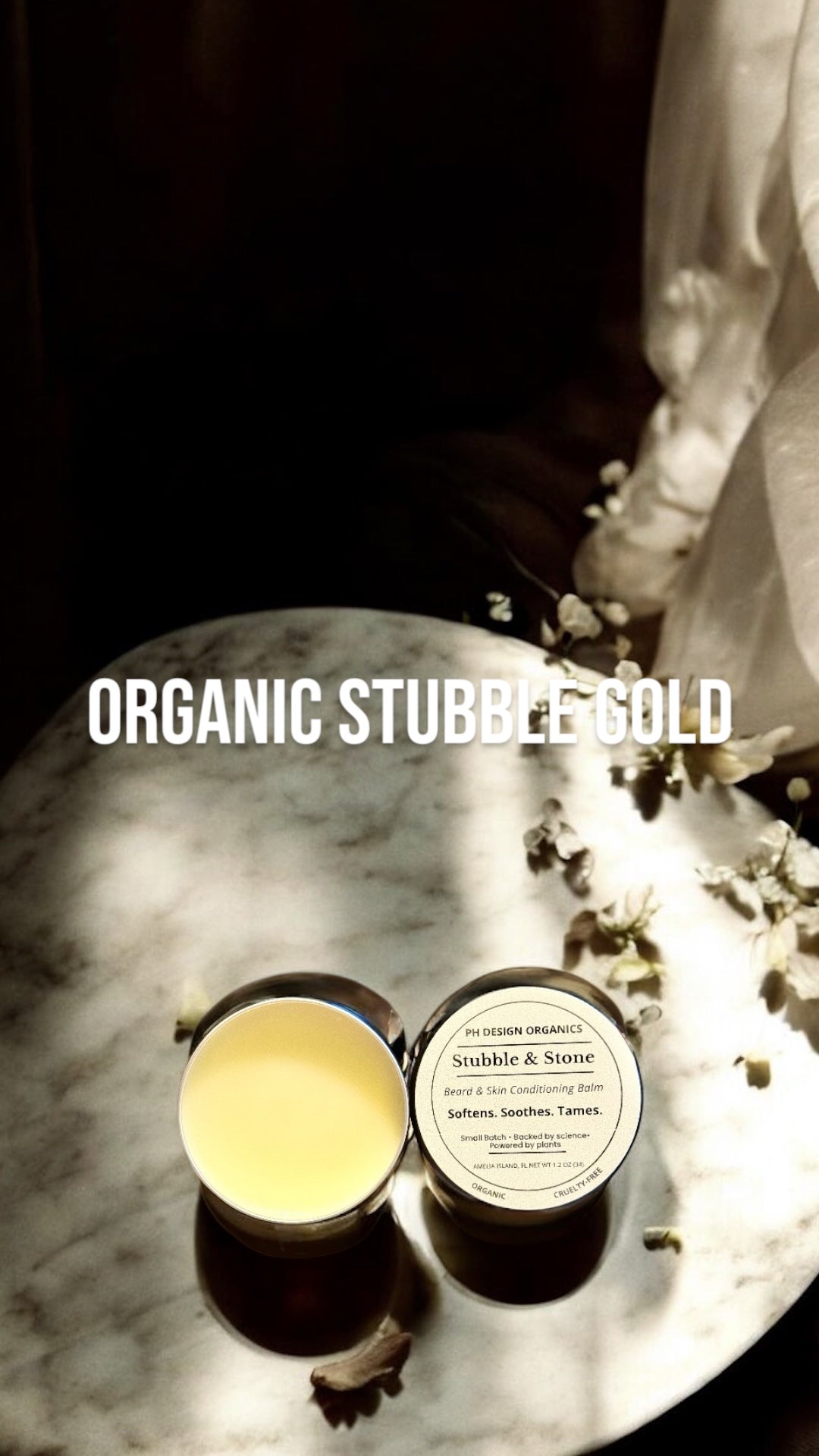 Stubble + Stone Beard & Skin Conditioning Balm | 1 oz tin Tame the wild. Nourish the skin.