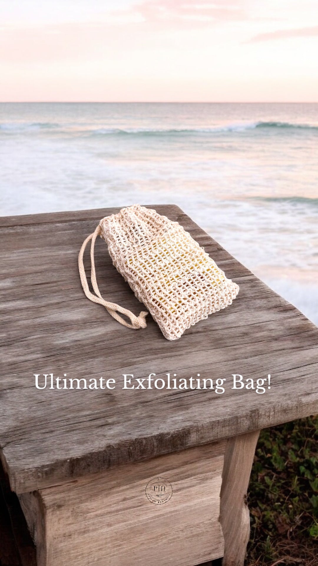 Organic Exfoliating Mesh Soap Bag – Sustainable, 100% Cotton Skincare Essential