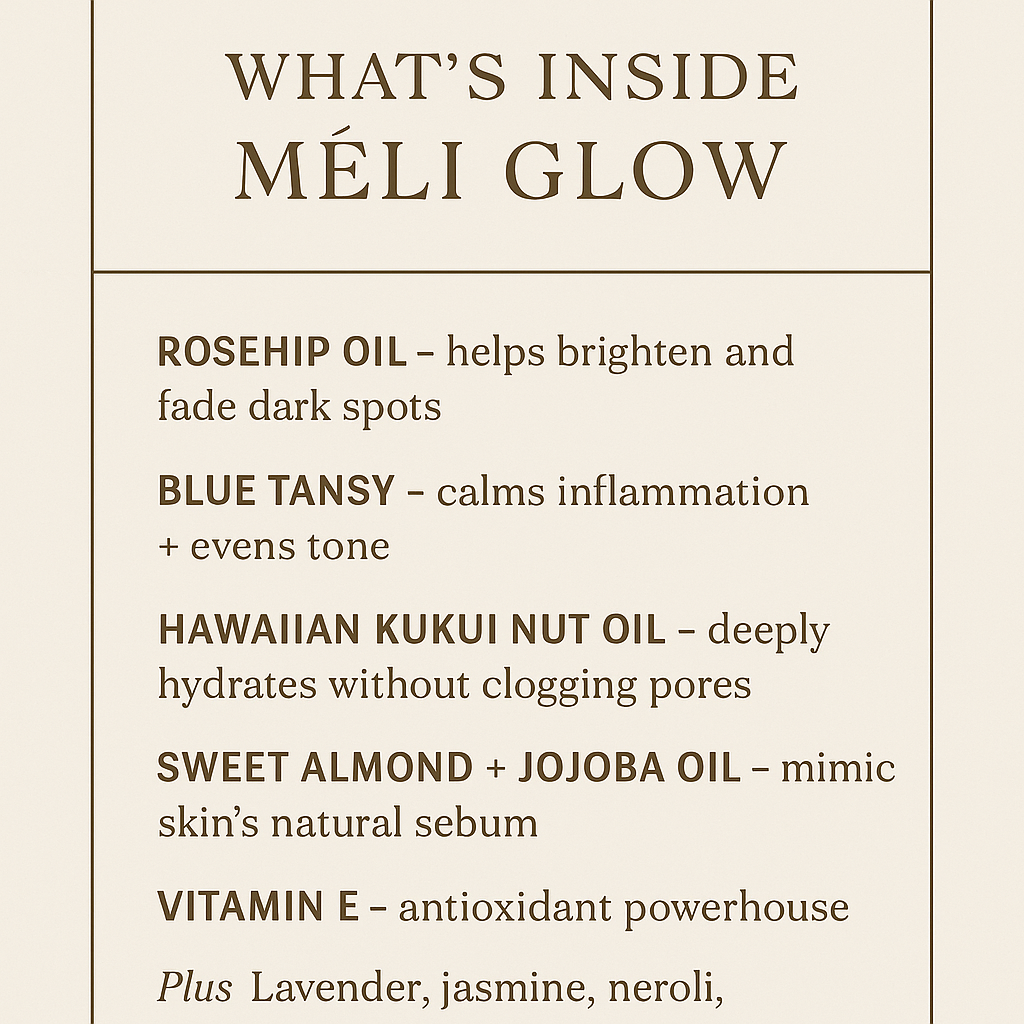 🌿 Méli Glow Anti-aging Face Serum for Radiance, Resilience & Results