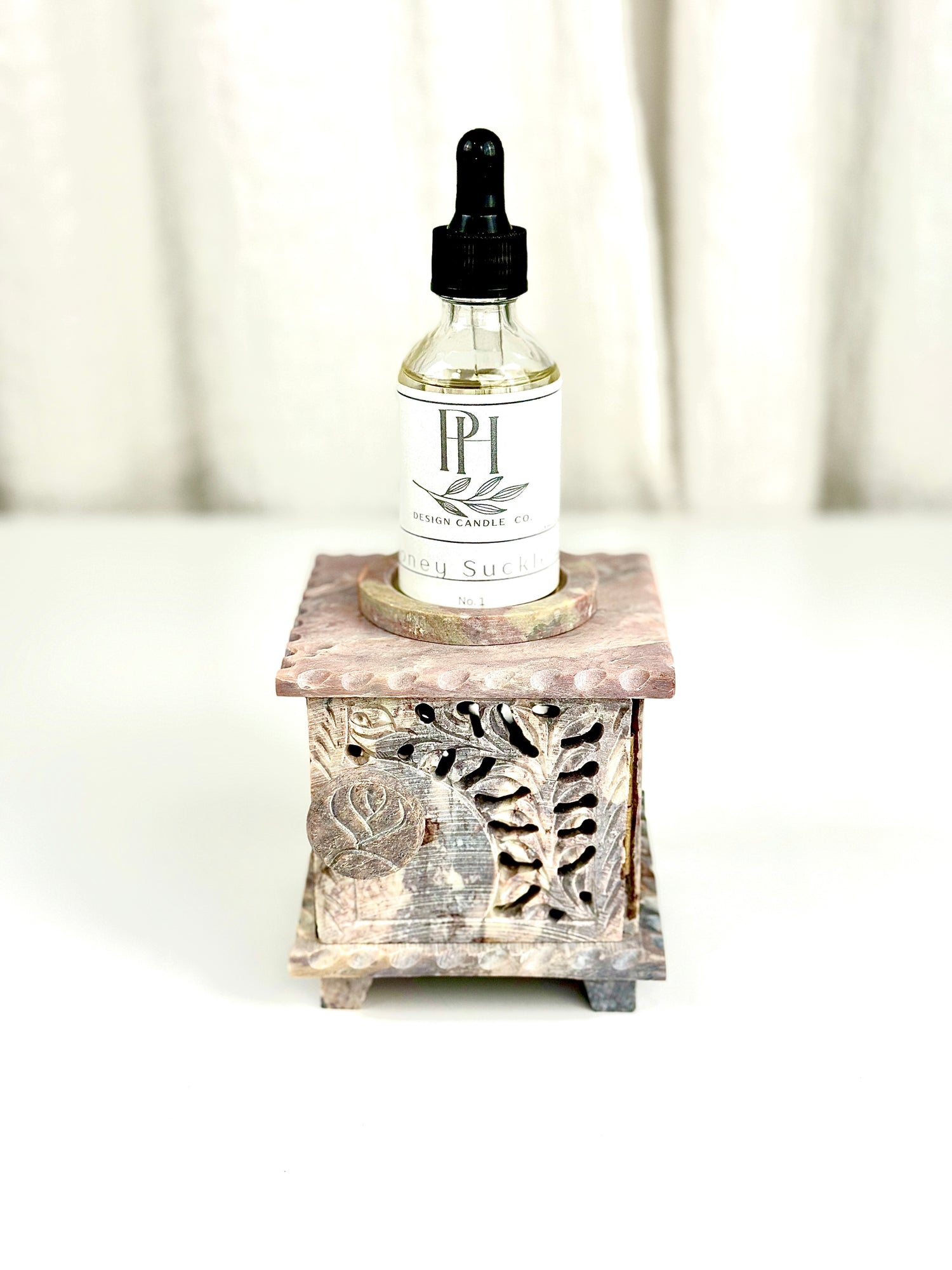 Rose Soapstone wax & oil warmer PH Design Organics