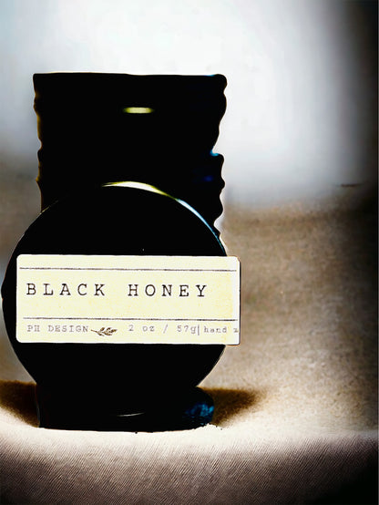 Black Honey Candle - Honeysuckle, Effervescnece, Velvet Woods