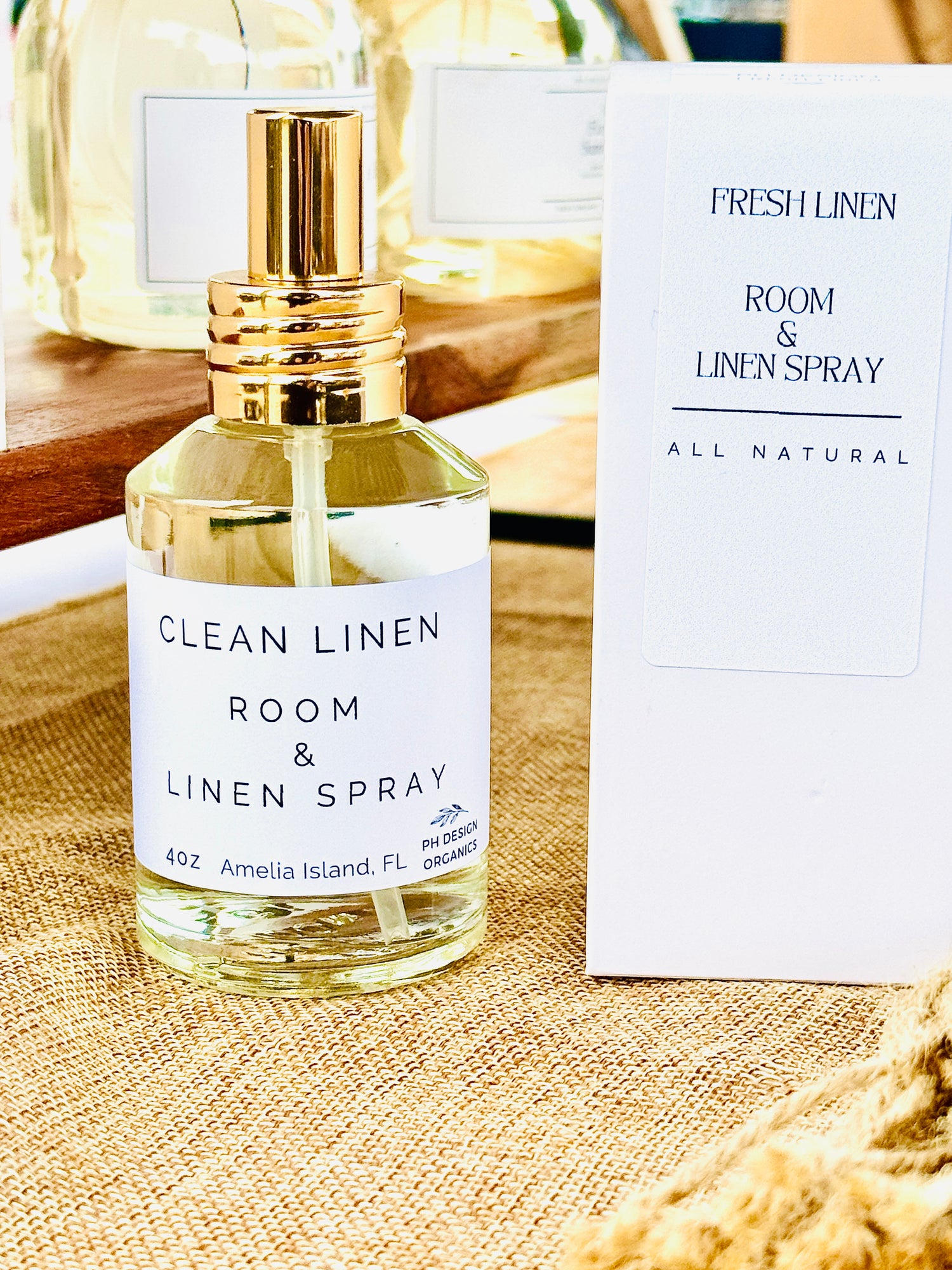 Natural Room &amp; Linen Spray – Premium Glass High end Look