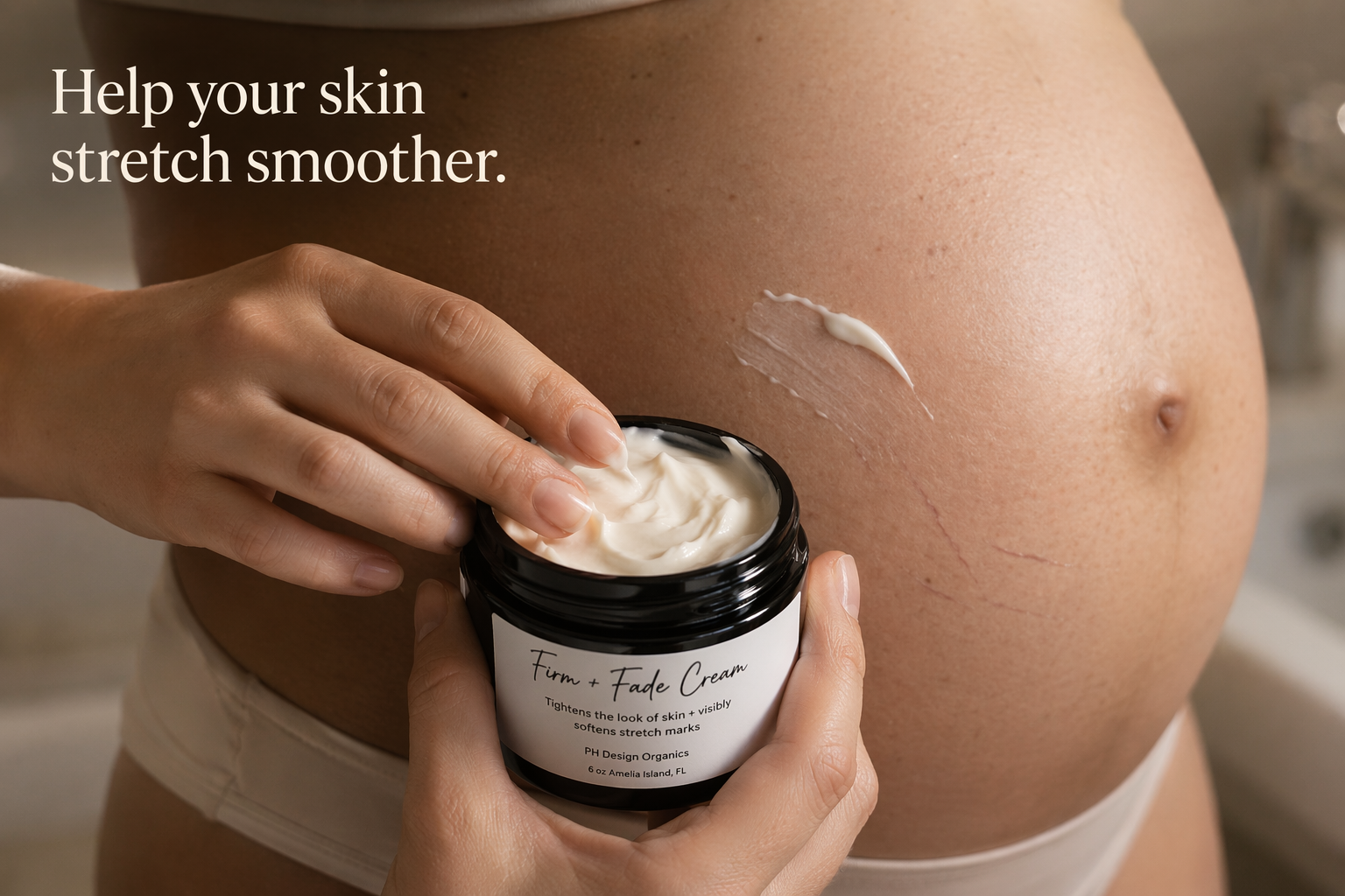 Firm and Fade Cream For Stretch Marks &amp; Tight Skin | PH Design Organics