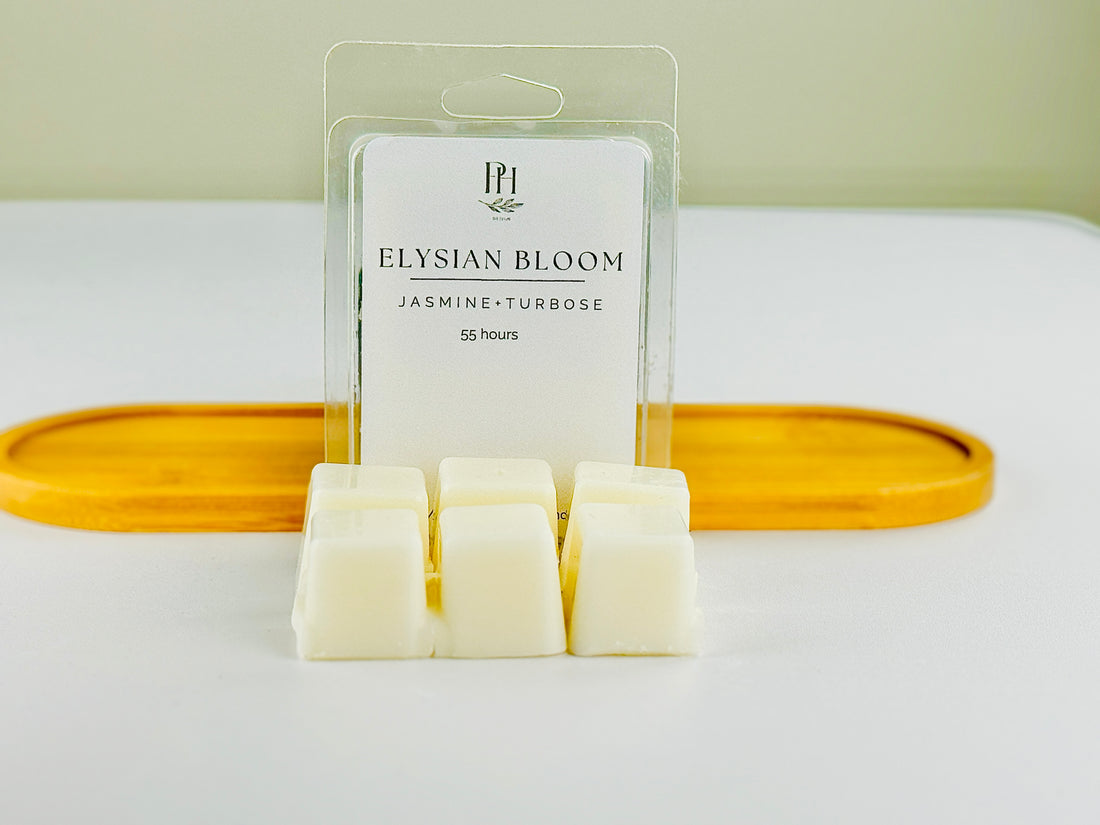 Elysian Bloom Wax Melts - with notes of Jasmine Turbose &amp; Ylang Ylang