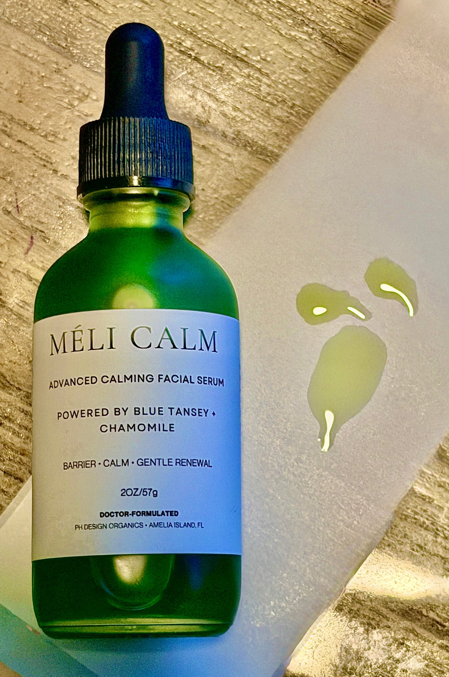 Méli Calm Barrier‑Support Face Serum for Reactive, Redness‑Prone Sensitive Skin | PH Design Organics