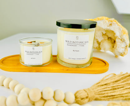 Wild Botanicles Candle- notes of Rosemary, Thyme &amp; Cedar