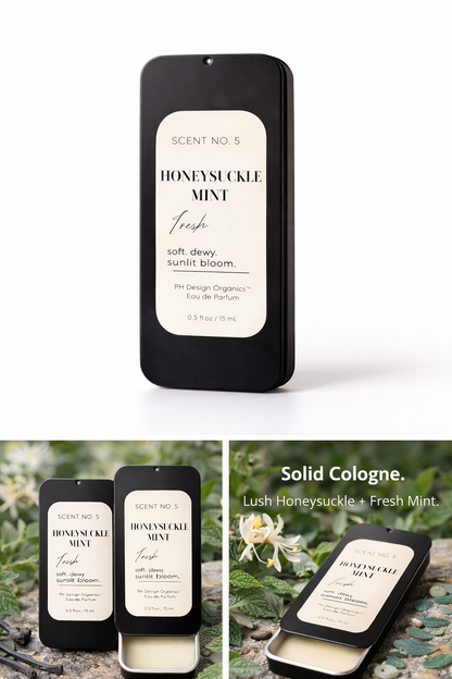 Solid Cologne | Skin-Close Fragrance Balm | Clean, Lasting Scent | PH Design Organics