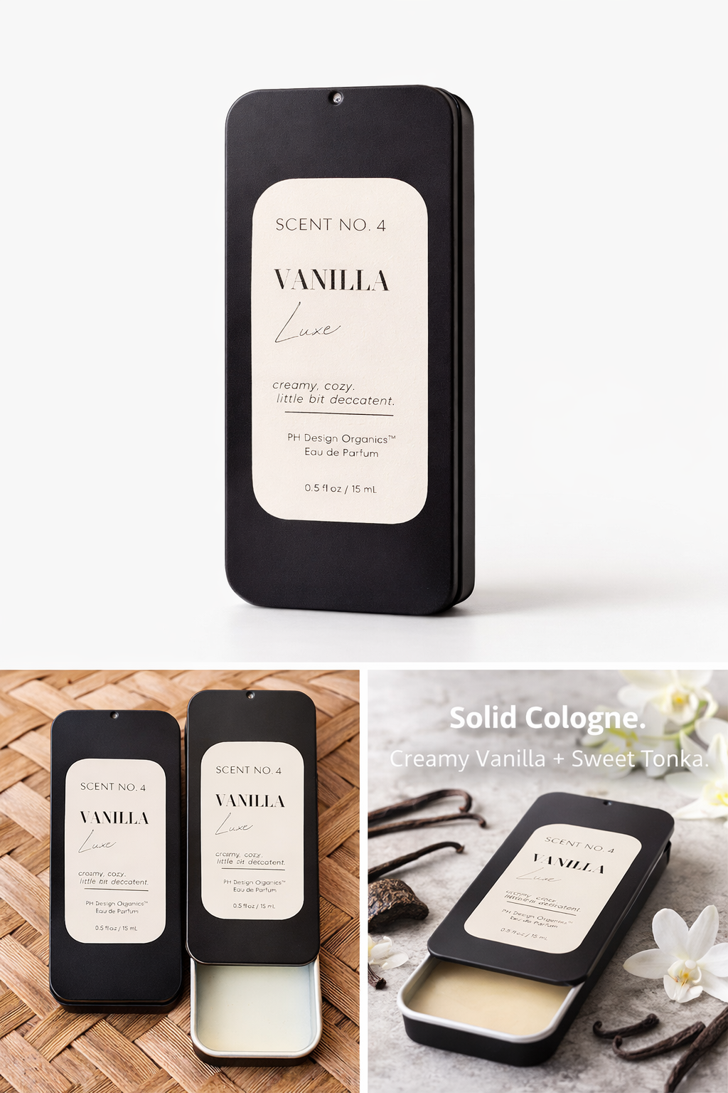 Solid Cologne | Skin-Close Fragrance Balm | Clean, Lasting Scent | PH Design Organics