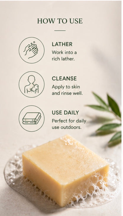 Bug Repellent Soap | 5 oz Natural Mosquito &amp; Tick Defense- Deet Free
