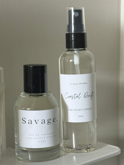 Coastal Drift- Body Mist accords of salt, sage, ambrette seeds, grapefruit