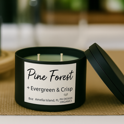 Organic Soy Candle – Hand-Poured Clean Burn (Multiple Scents Available)