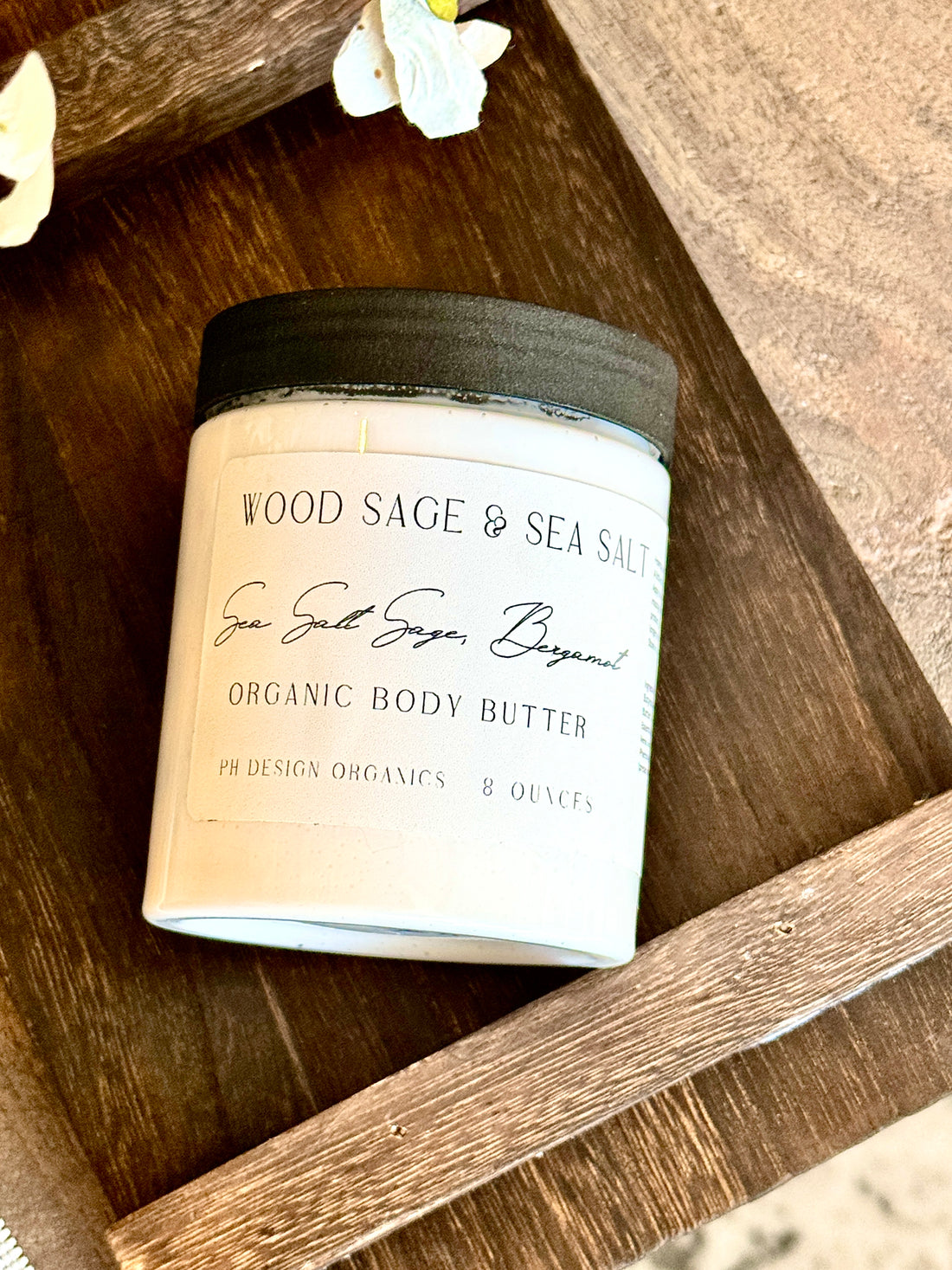 Wood Sage & Sea Salt Body Butter Skin like silk. Hydration that holds. Calm in a jar.