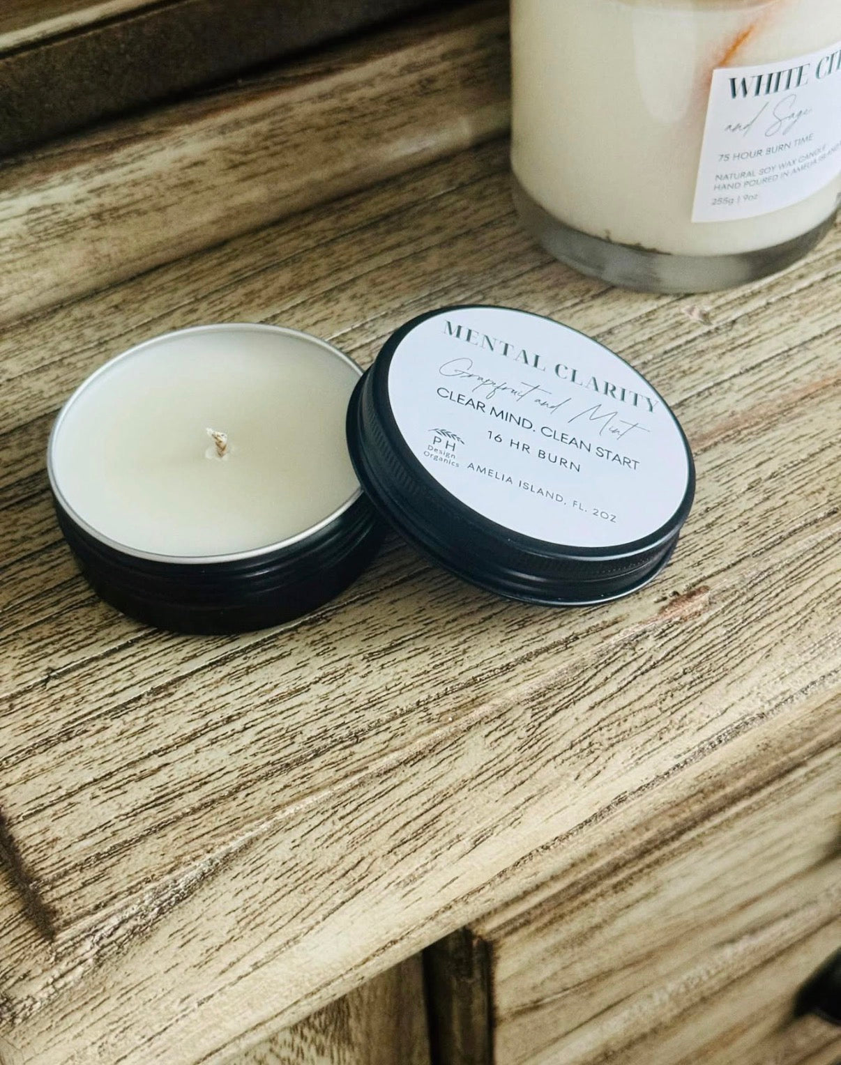 Organic Mini Flight Aromatherapy Bundle with soothing Candle Scents