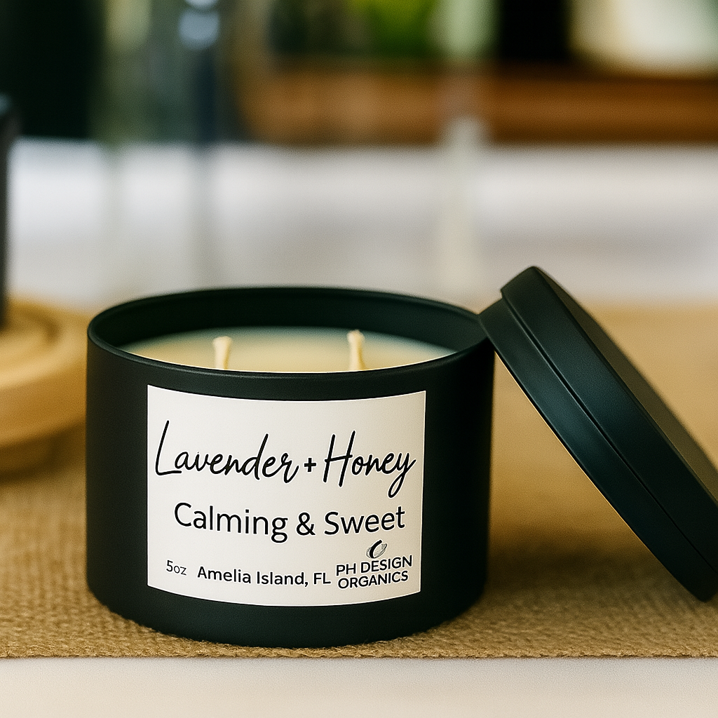 Organic Soy Candle – Hand-Poured Clean Burn (Multiple Scents Available)
