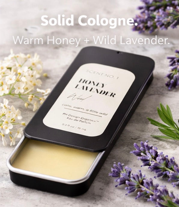 Solid Cologne | Skin-Close Fragrance Balm | Clean, Lasting Scent | PH Design Organics