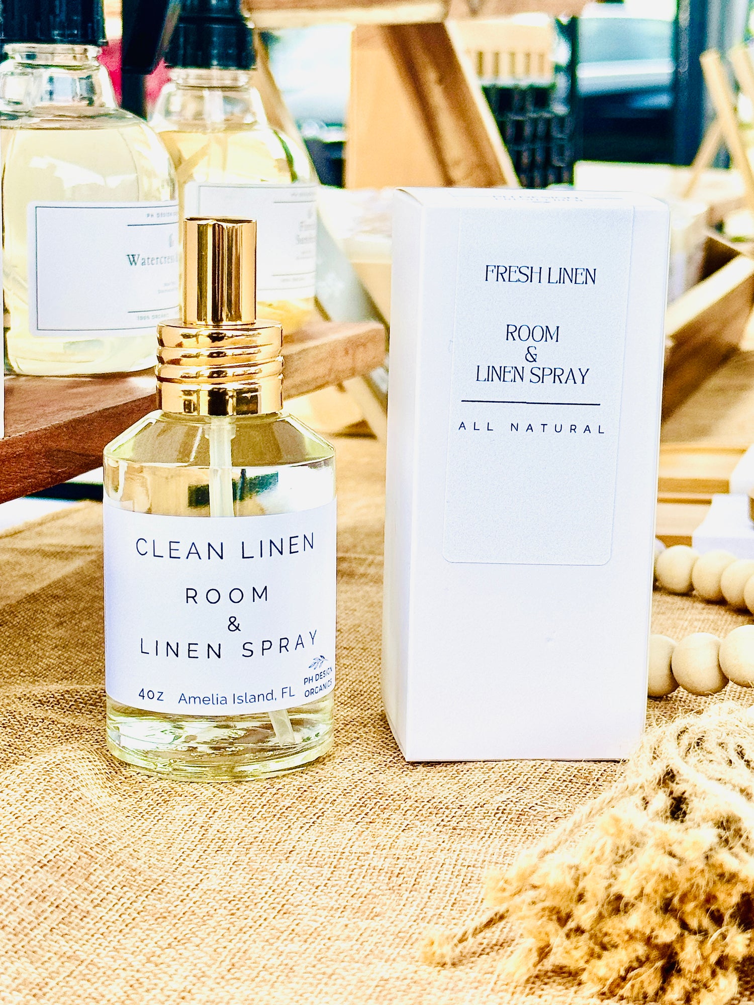 Natural Room &amp; Linen Spray – Premium Glass High end Look