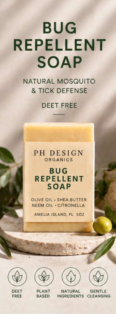 Bug Repellent Soap | 5 oz Natural Mosquito &amp; Tick Defense- Deet Free