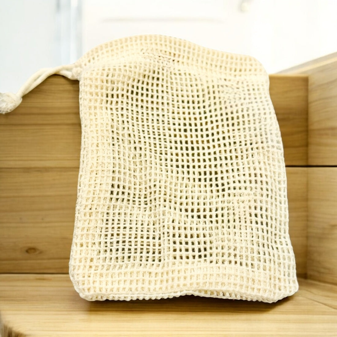Shampoo Bar Eco Saver Bag – Exfoliating Natural Cotton Soap Pouch