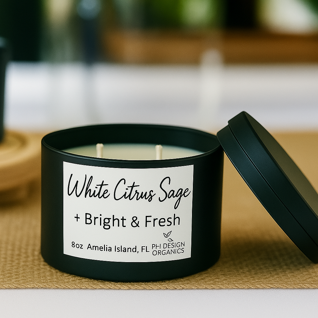 Organic Soy Candle – Hand-Poured Clean Burn (Multiple Scents Available)