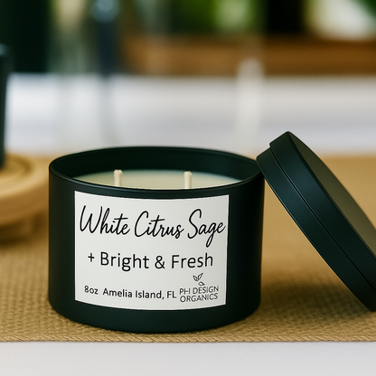 Organic Soy Candle – Hand-Poured Clean Burn (Multiple Scents Available)