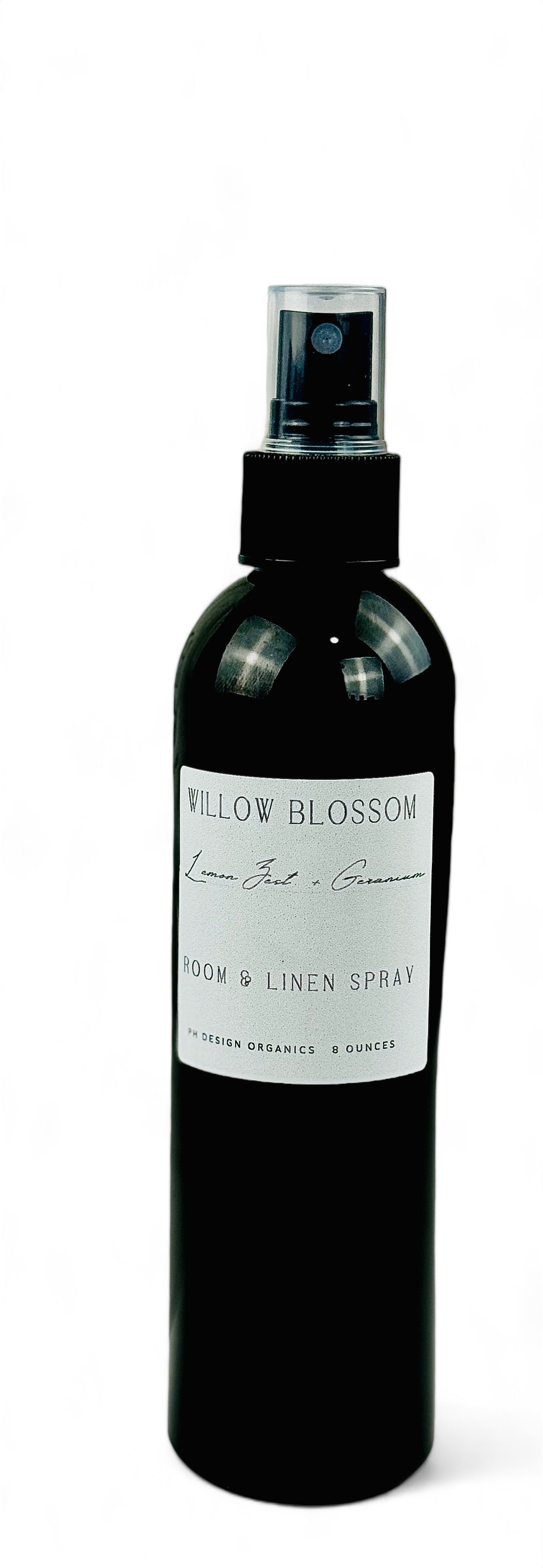 Willow Blossom Room and  Linen Spray- notes of Lemon Zest, Violet, Geranium