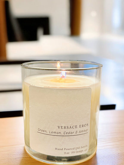 Sace Eros Candle- with  accords of Green, Lemon, Cedar &amp; Amber