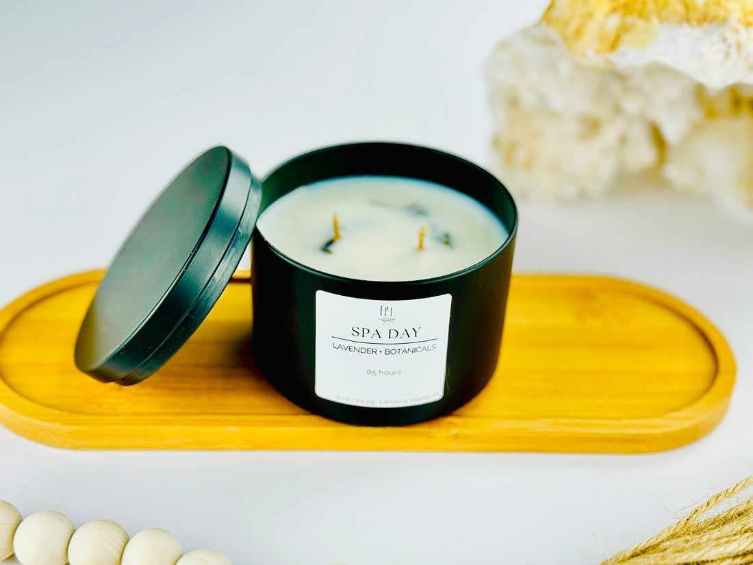 Spa Day Candle-notes Lavender &amp; Mint