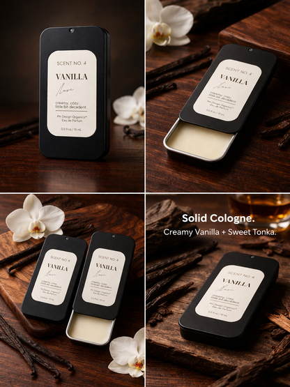 Solid Cologne | Skin-Close Fragrance Balm | Clean, Lasting Scent | PH Design Organics