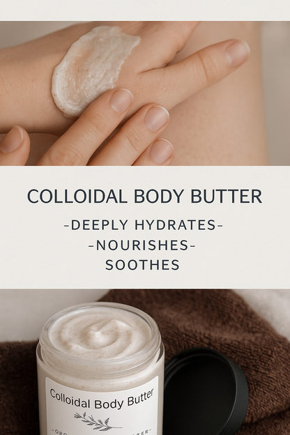 Colloidal Calm Body Butter
Tender skin. Deep comfort. Velvet to the touch.