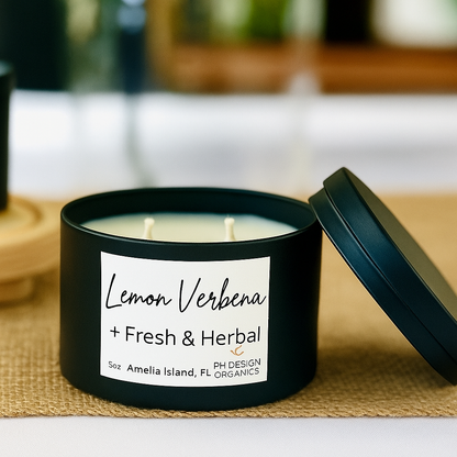 Organic Soy Candle – Hand-Poured Clean Burn (Multiple Scents Available)