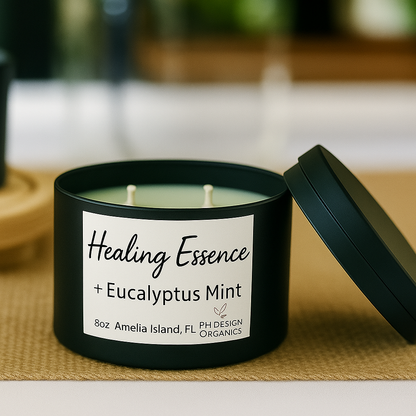 Organic Soy Candle – Hand-Poured Clean Burn (Multiple Scents Available)