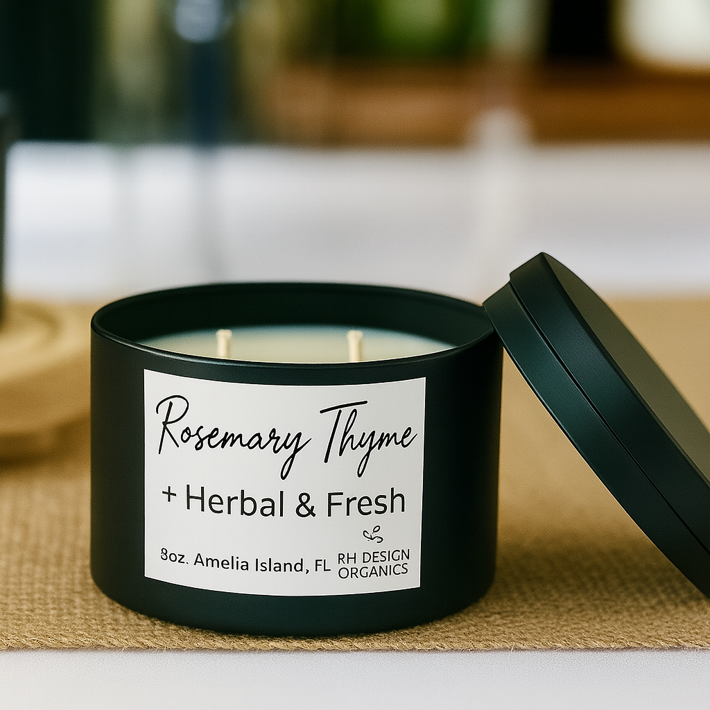 Organic Soy Candle – Hand-Poured Clean Burn (Multiple Scents Available)