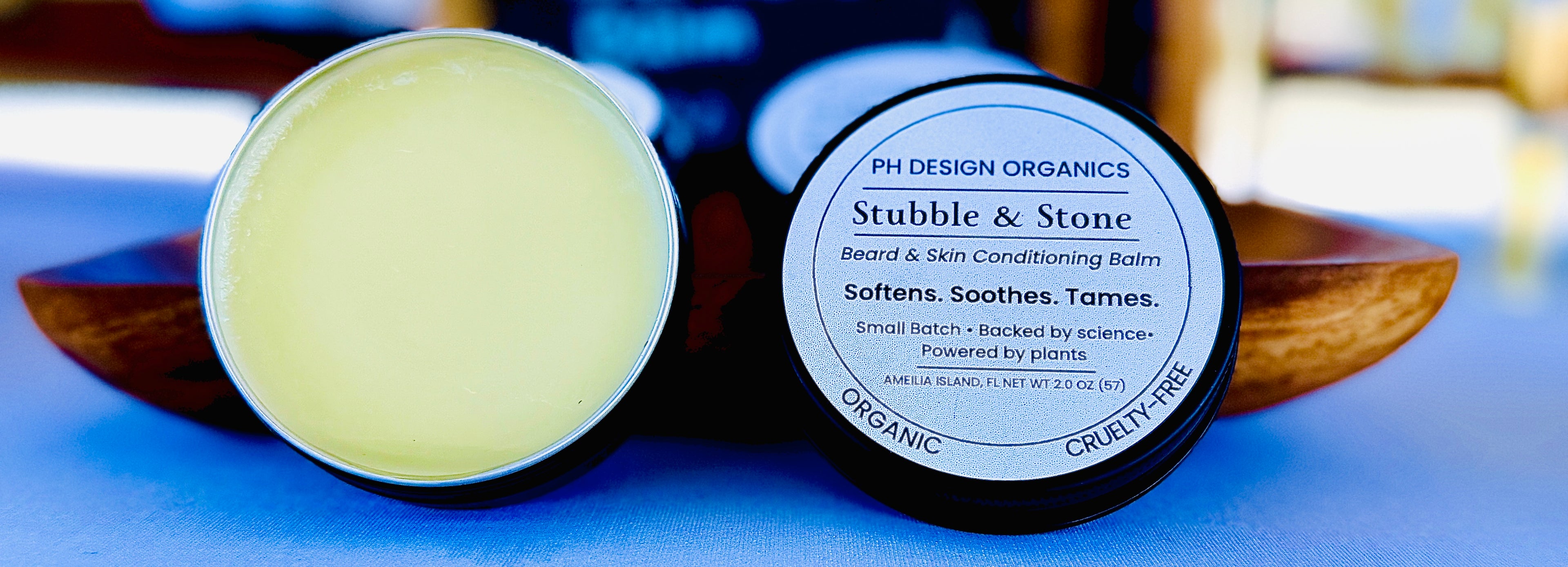 Stubble + Stone Beard &amp; Skin Conditioning Balm.Tame the wild. Nourish the skin.