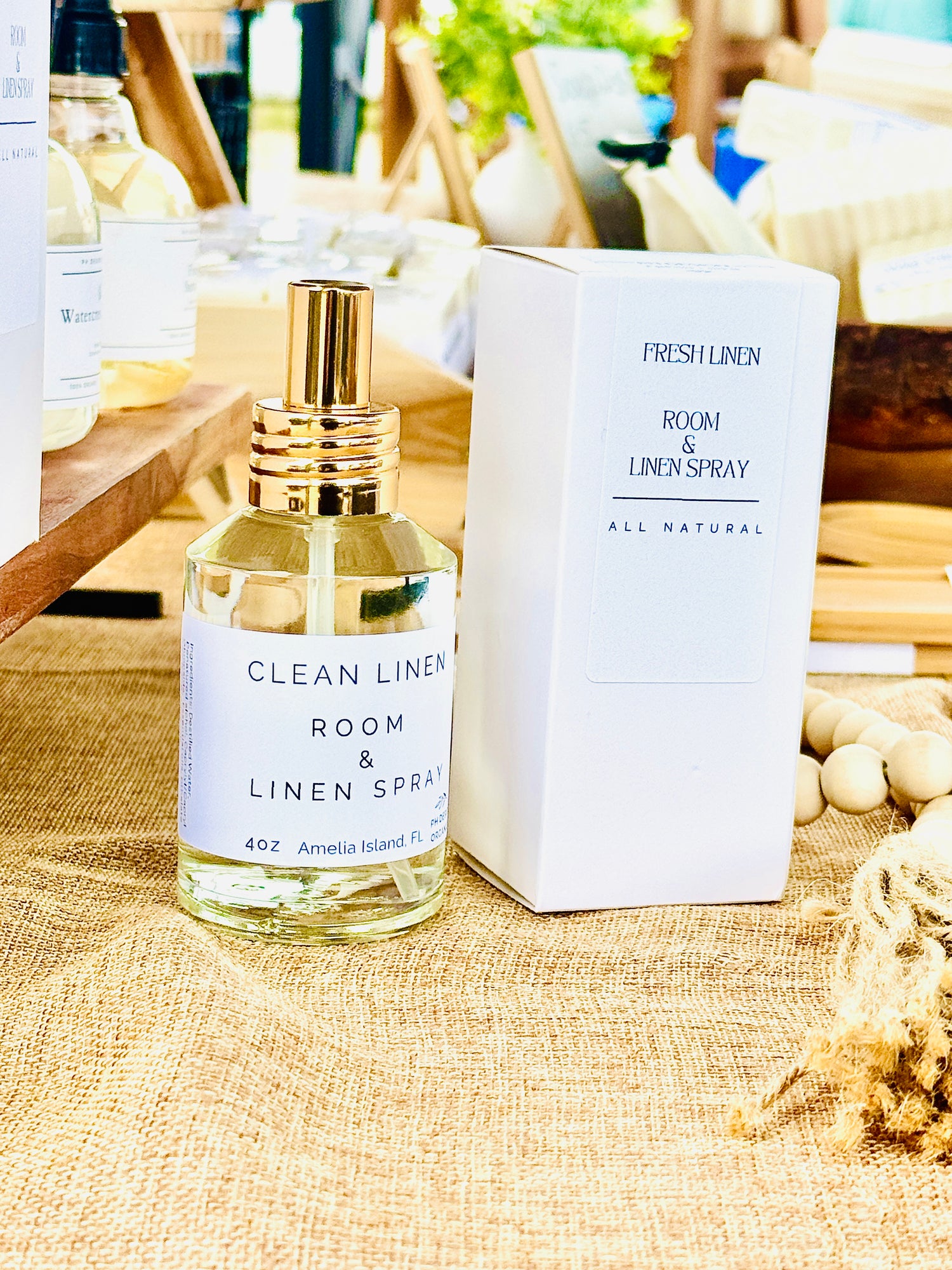 Natural Room &amp; Linen Spray – Premium Glass High end Look