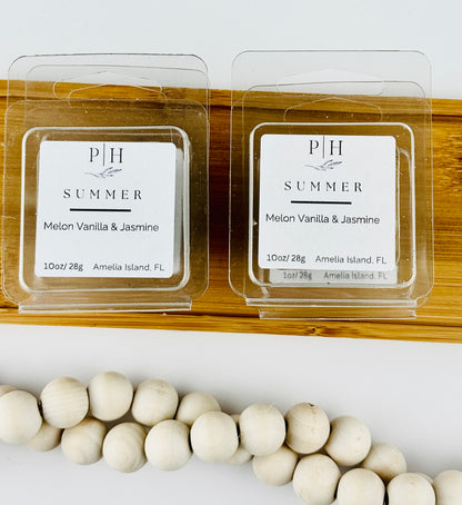 Summer Wax Melts - with notes of Mandarin, Melon  and Vanilla