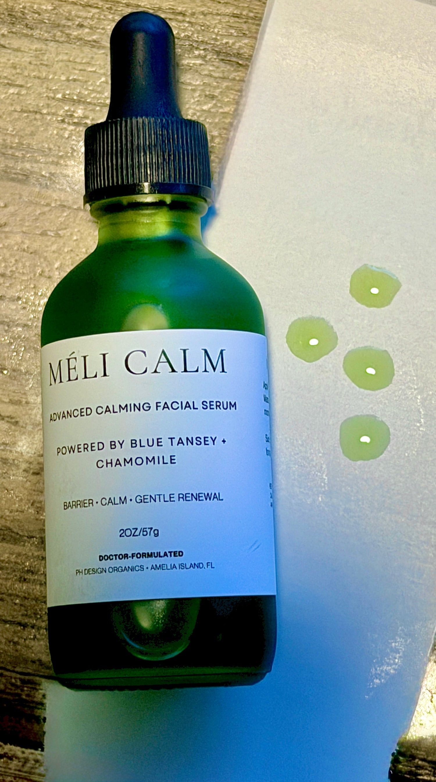 Méli Calm Barrier‑Support Face Serum for Reactive, Redness‑Prone Sensitive Skin | PH Design Organics