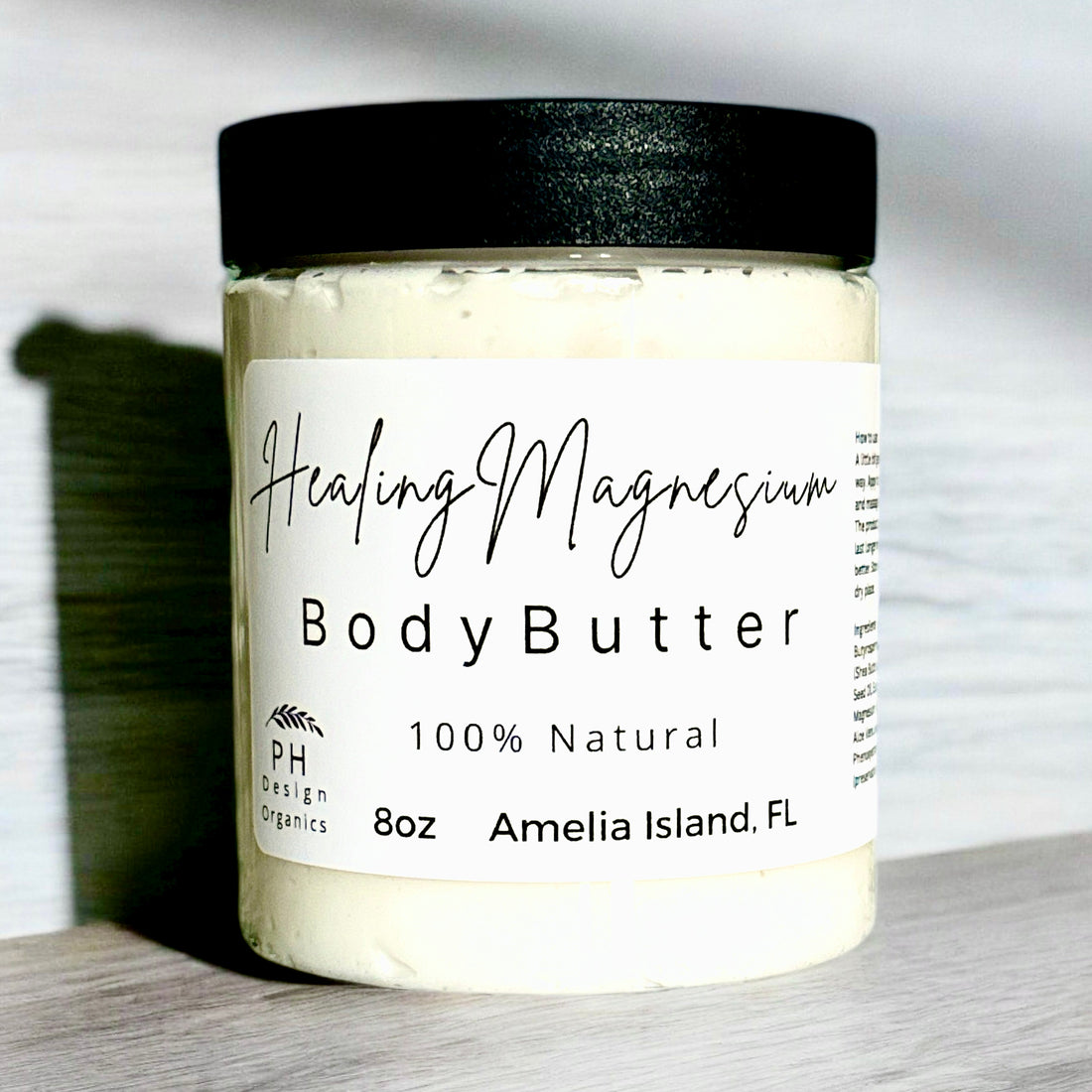 Body Butter with Magnesium + Arnica PH Design Organics