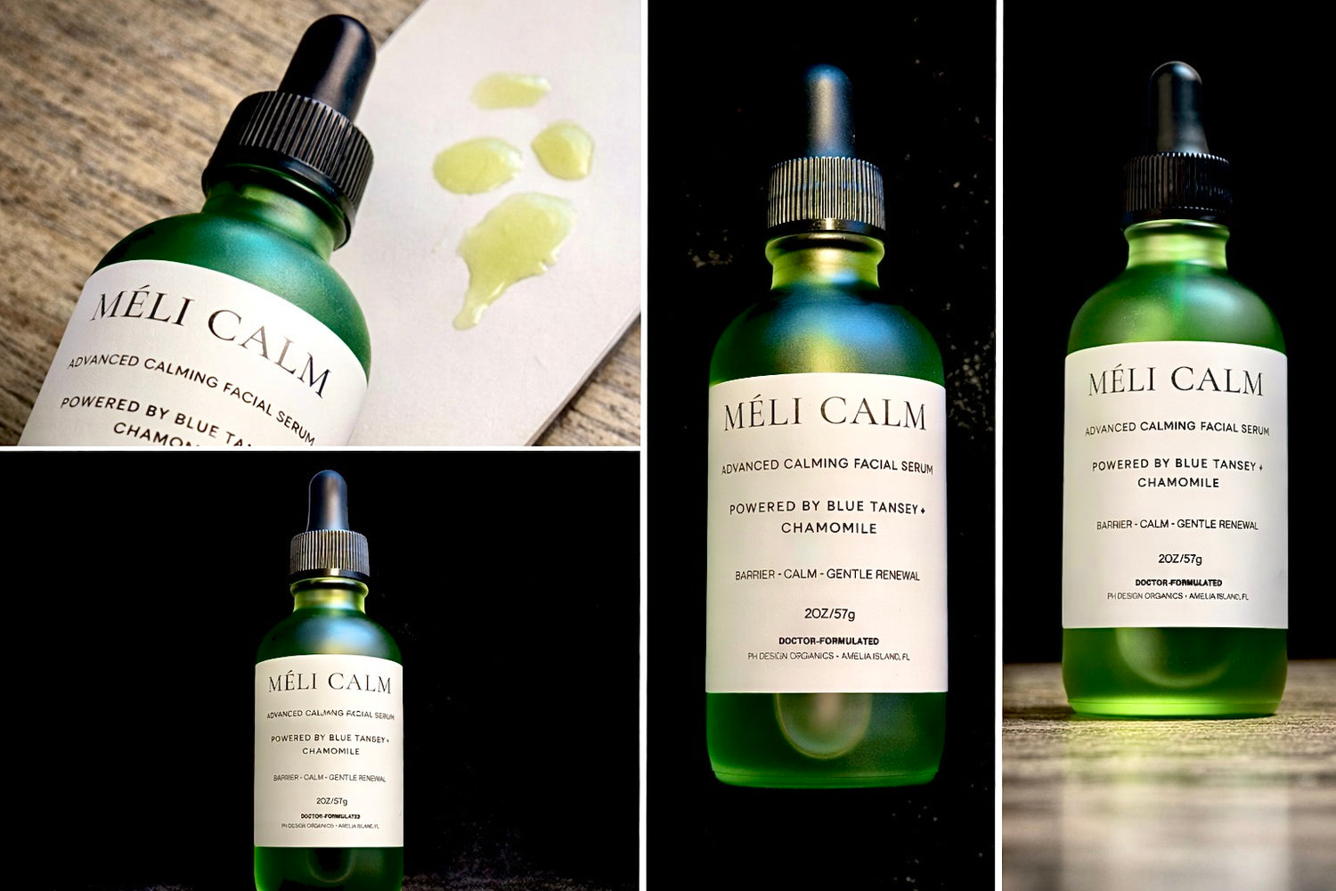 Méli Calm Barrier‑Support Face Serum for Reactive, Redness‑Prone Sensitive Skin | PH Design Organics