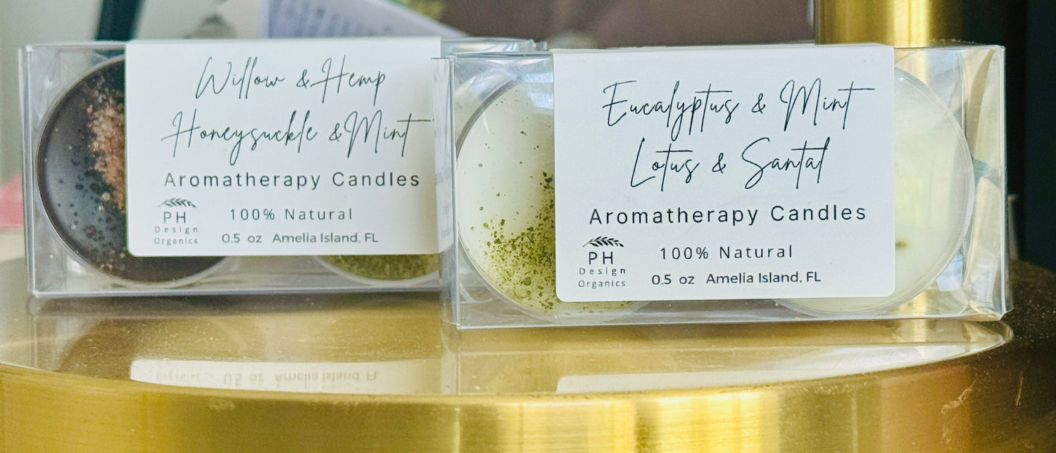 Mini Aromatherapy Candle Duos – 100% Natural, Travel-Friendly Self-Care