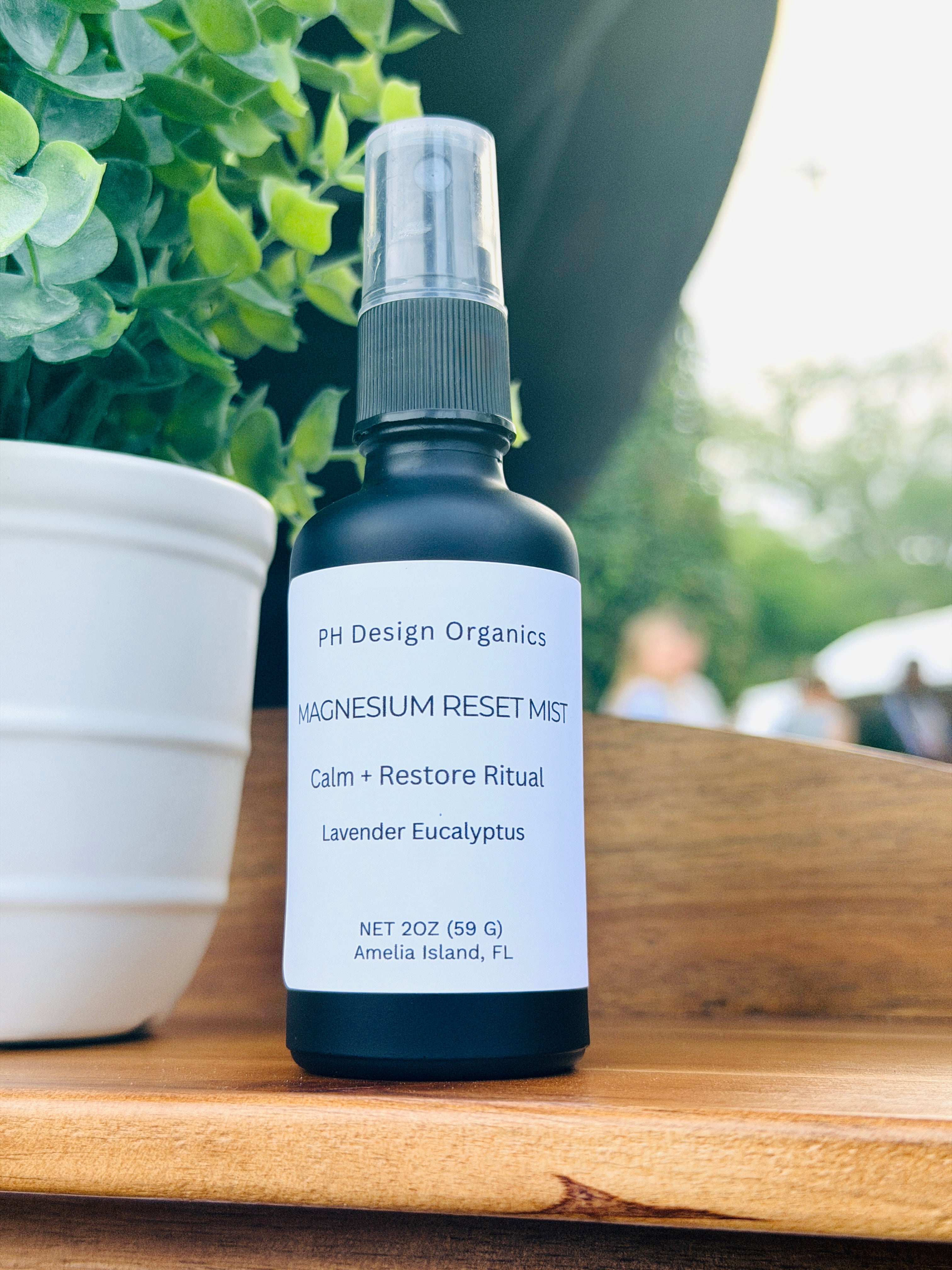 Organic Eucalyptus Lavender Magnesium Reset Spray | 4 oz / 2 oz - PH Design Organics